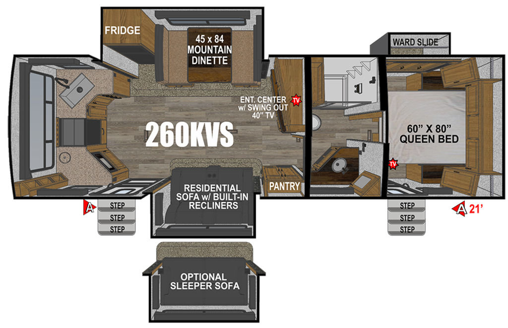 2026 Outdoors RV Titanium Series Black Stone 260KVS - Photo 3