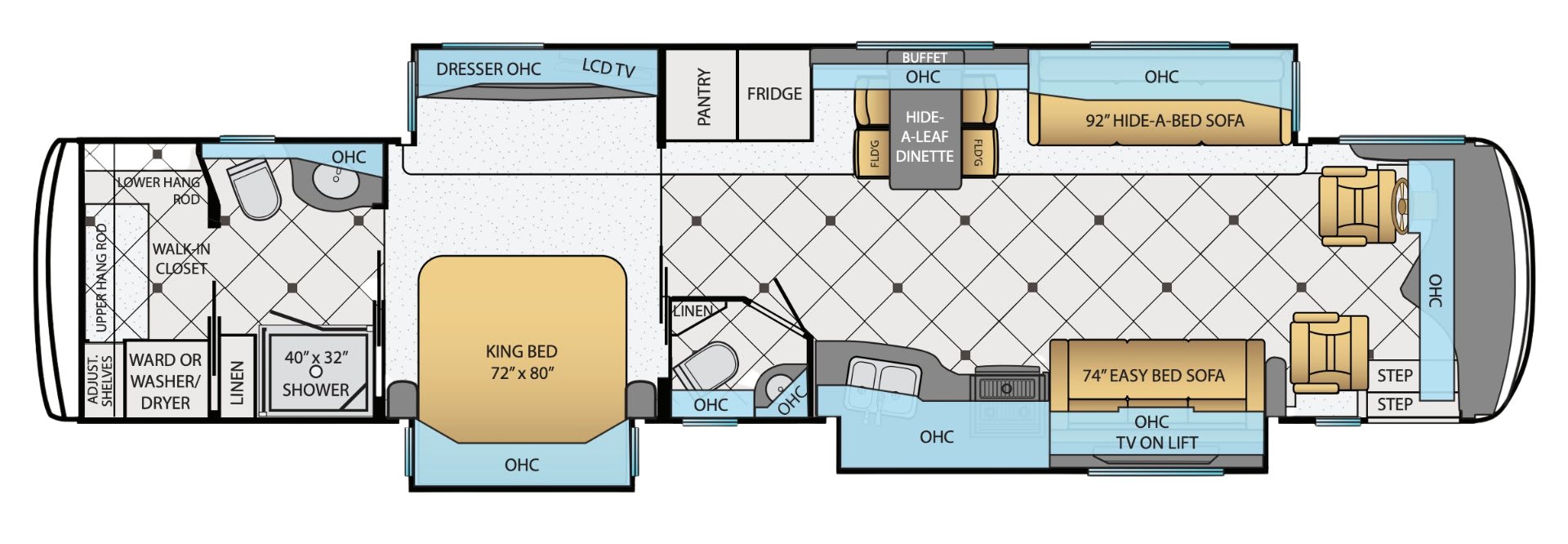 2014 Newmar Dutch Star 4364 - Floor plan