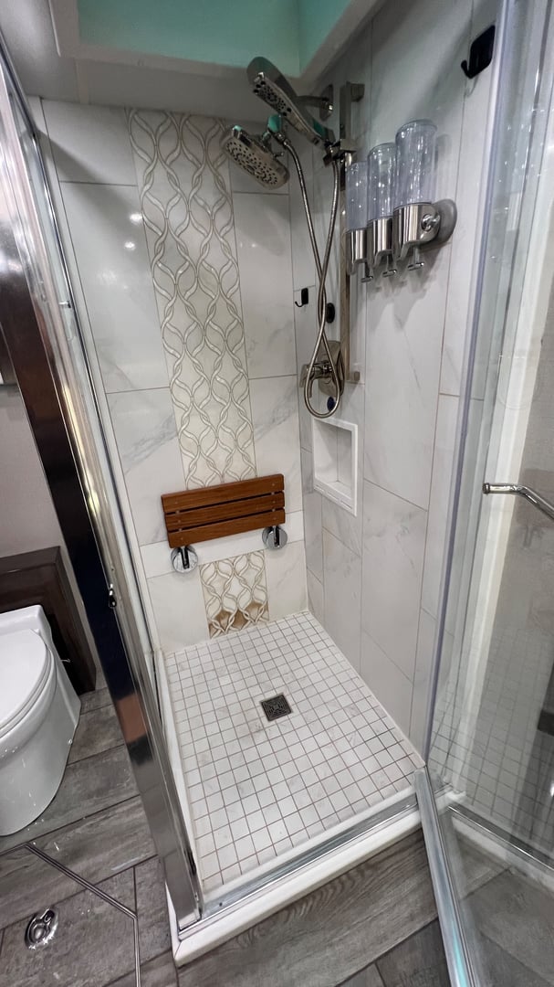 2021 Entegra Coach Cornerstone 45B, Bathroom photo 7