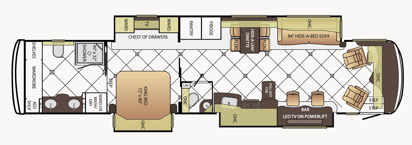 2015 Newmar Dutch Star 4369 FREIGHTLINER - Floor plan