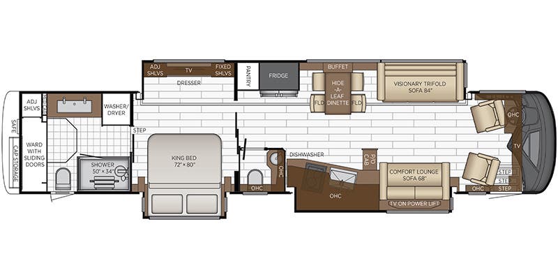 2024 Newmar King Aire 4531 - Floor plan