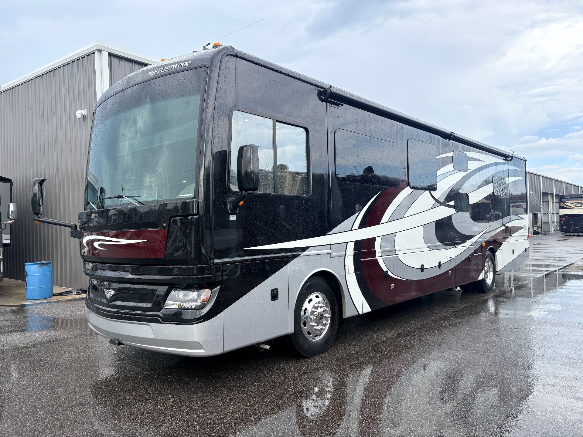 2019 Fleetwood Pace Arrow LXE 38N — The motorhome's exterior front and side