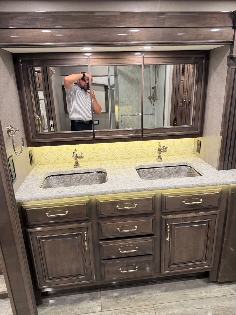 2021 Entegra Coach Cornerstone 45F, Bathroom photo 4