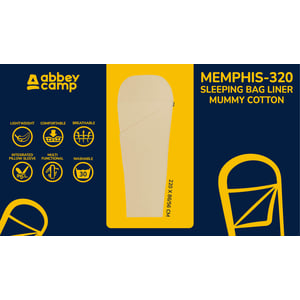 21MB - Lakenzak Mummie Katoen • MEMPHIS-320 •
