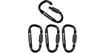 21UK - Carabiner Aluminium Set of 4 • CUSCO-081 • - Black