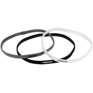 44AH - Sports Hairband Elastic 3 pieces • BLK •