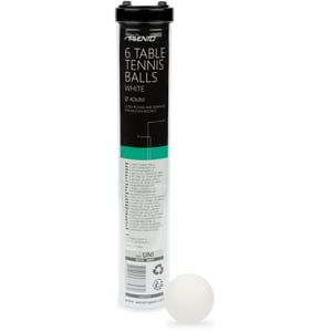 46TG - 6 Table Tennis Balls • PP White •