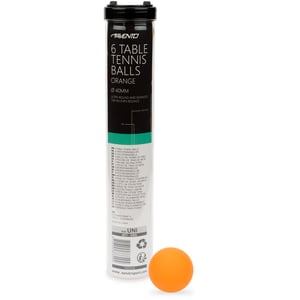 46TI - 6 Table Tennis Balls • ABS Orange •