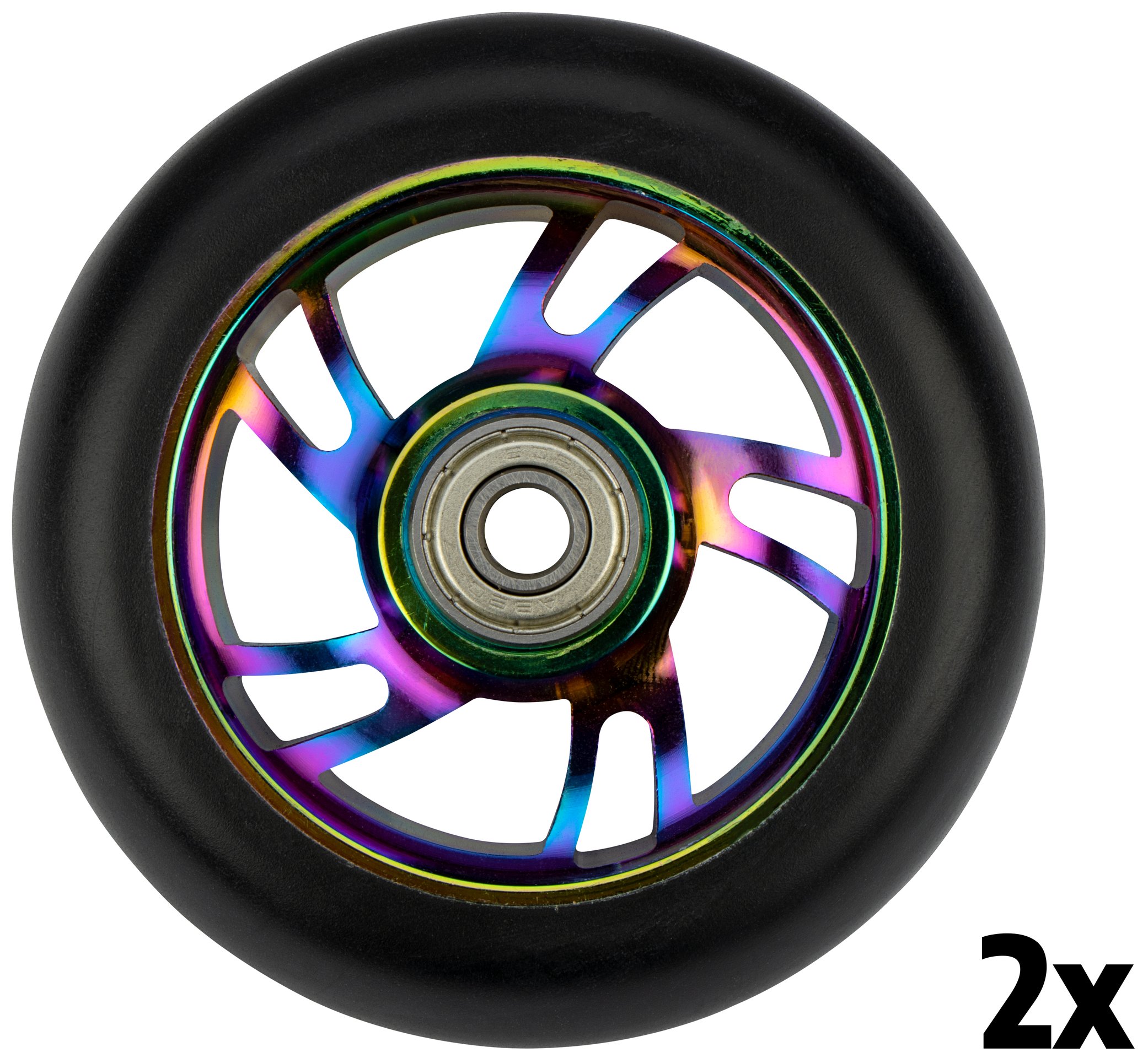 criticus span Vernauwd 52LL - Stuntstep Wielen Set • Spoked Alu Neo Chrome • - Ontwerp,  ontwikkeling en handel van winnende sport-, outdoor- en vrijetijdsproducten