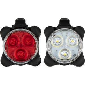 81LA - LED Fietsverlichting Set Oplaadbaar • Tri- LED 45 •