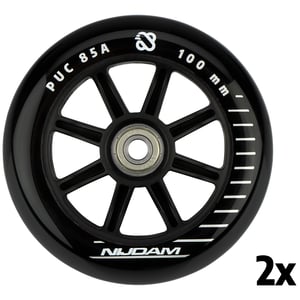 N70FB01 - Stuntstep Wielen Set - 100x24 mm - 2st - Spoked PP