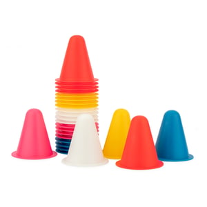 N74FB01 - Mini Slalom pilonnen set - 8 cm - 5x5 kleuren