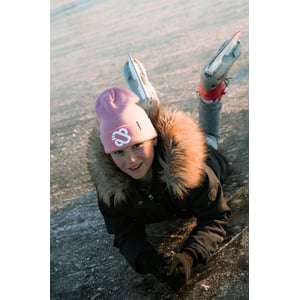 N80GB03 - Beanie Jr - Emblem Pink