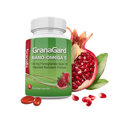 GranaGard Nano-Omega 5 with pomegranate a side