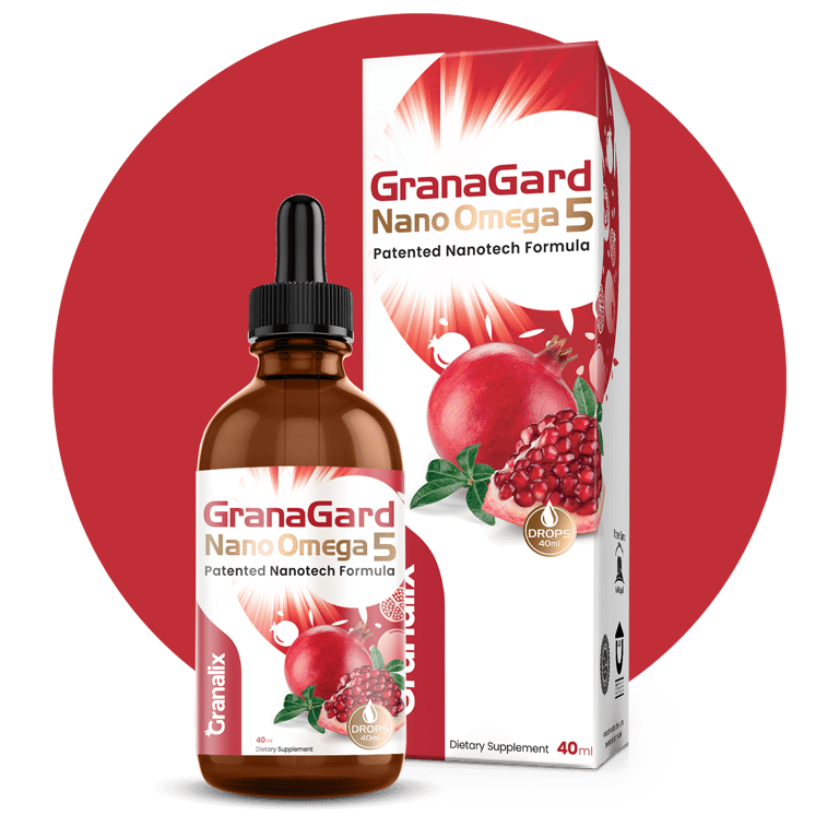 GranaGard Nano Omega5 Drops Bottle and Box