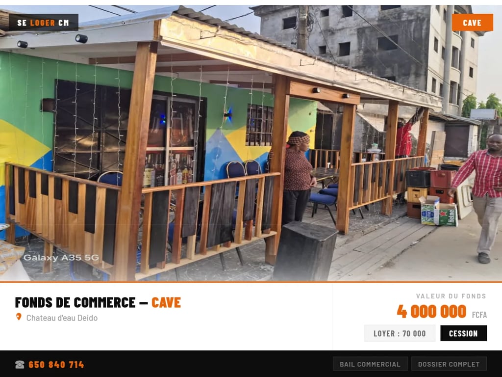 Fonds de commerce cave - Deido