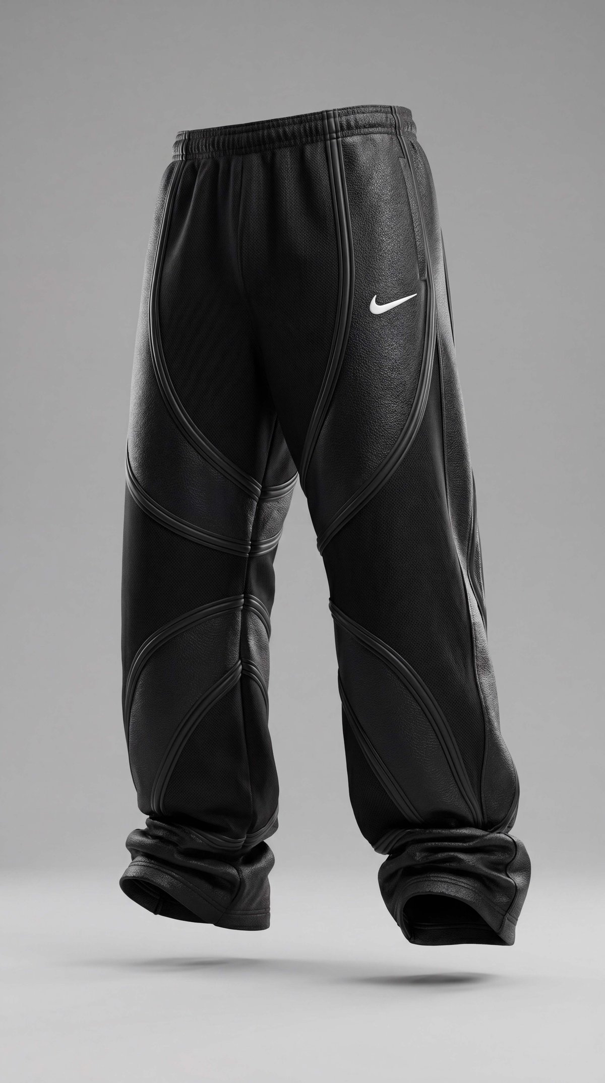 Nike x San Antonio Spurs oversized basketball leather tracksuit pants