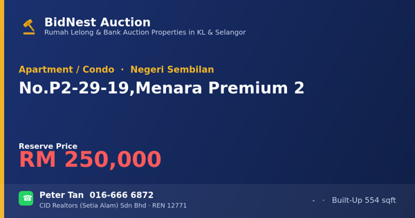 Apartmen / Kondo · No. P2-29-19, Menara Premium 2
