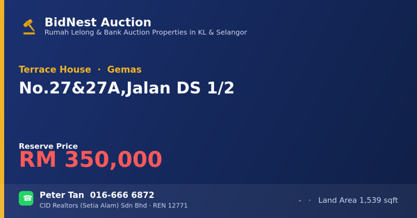 Terrace House · No. 27 & 27A, Jalan DS 1/2