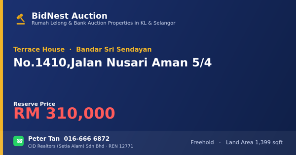 Terrace House · No. 1410, Jalan Nusari Aman 5/4