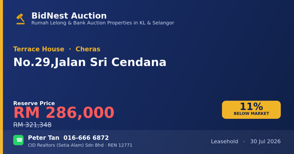Terrace House · No. 29, Jalan Sri Cendana