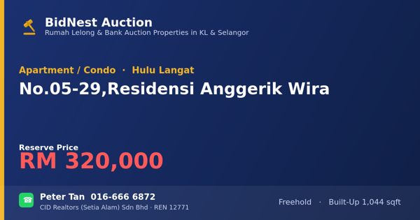 Apartmen / Kondo · No. 05-29, Residensi Anggerik Wira