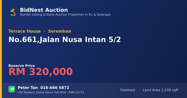 Terrace House · No. 661, Jalan Nusa Intan 5/2