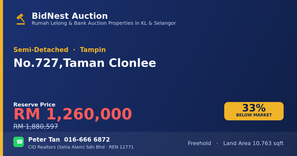 Semi-Detached · No. 727, Taman Clonlee