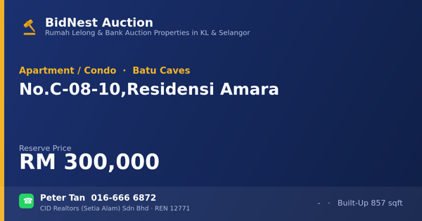 Apartmen / Kondo · No. C-08-10, Residensi Amara