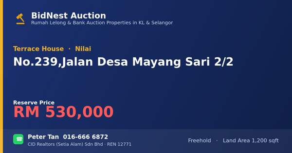 Terrace House · No. 239, Jalan Desa Mayang Sari 2/2