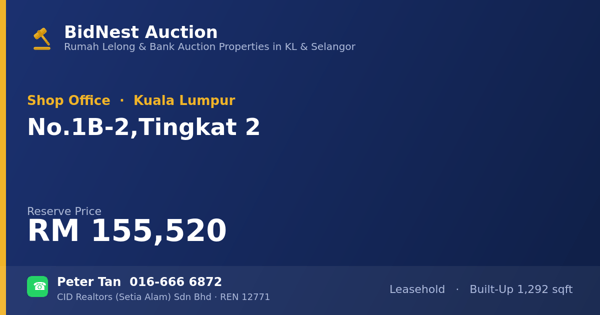 Kedai Pejabat · No. 1B-2, Tingkat 2