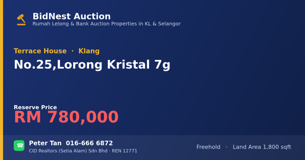 Terrace House · No. 25, Lorong Kristal 7g