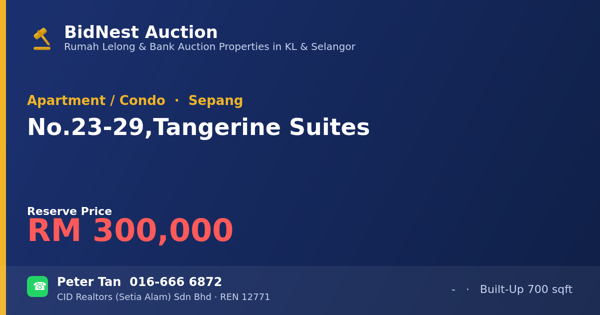 Apartmen / Kondo · No. 23-29, Tangerine Suites