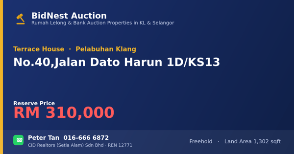 Terrace House · No. 40, Jalan Dato Harun 1D/KS13