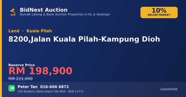 Land · 8200, Jalan Kuala Pilah - Kampung Dioh