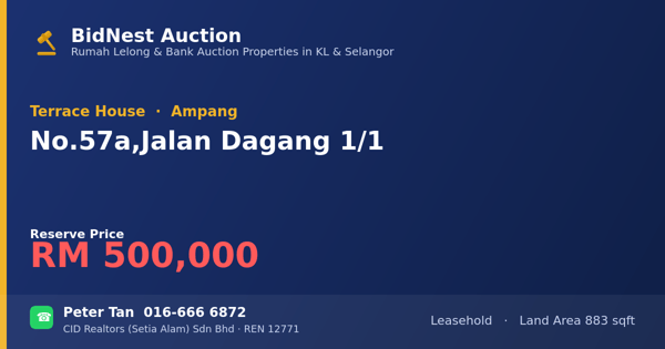 Terrace House · No. 57a, Jalan Dagang 1/1