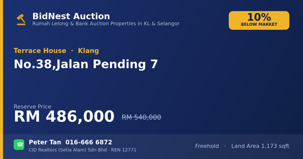Terrace House · No. 38, Jalan Pending 7