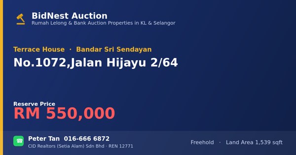 Terrace House · No. 1072, Jalan Hijayu 2/64