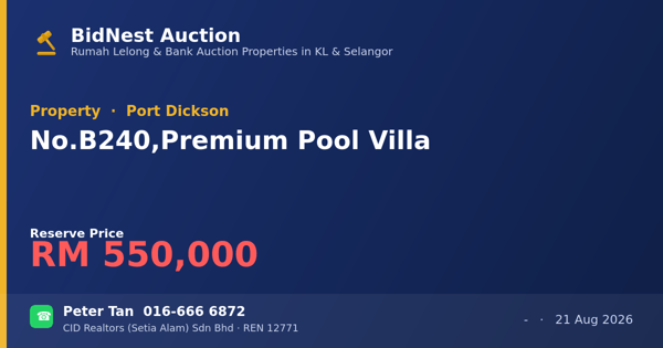 Property · No. B240, Premium Pool Villa