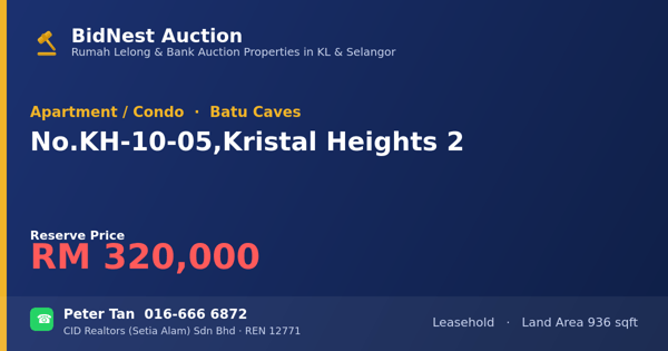 Apartment / Condo · No. KH-10-05, Kristal Heights 2