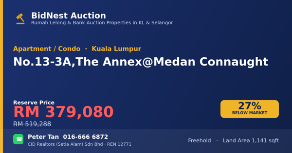 公寓 · No. 13-3A, The Annex @ Medan Connaught