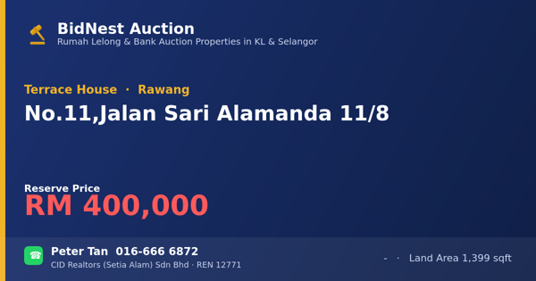 Terrace House · No. 11, Jalan Sari Alamanda 11/8