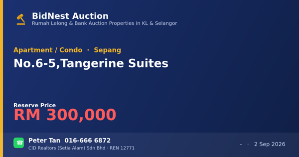 公寓 · No. 6-5, Tangerine Suites