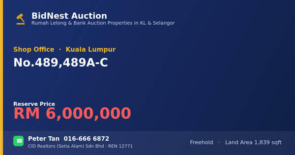 Kedai Pejabat · No. 489, 489A-C