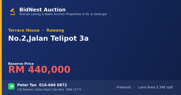 Terrace House · No. 2, Jalan Telipot 3a