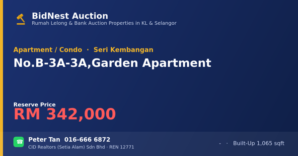 Apartmen / Kondo · No. B-3A-3A, Garden Apartment