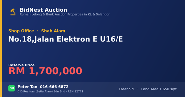 Kedai Pejabat · No. 18, Jalan Elektron E U16/E