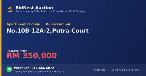 公寓 · No. 10B-12A-2, Putra Court