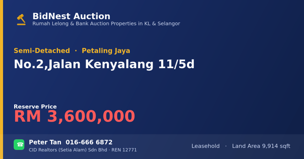 半独立式 · No. 2, Jalan Kenyalang 11/5d