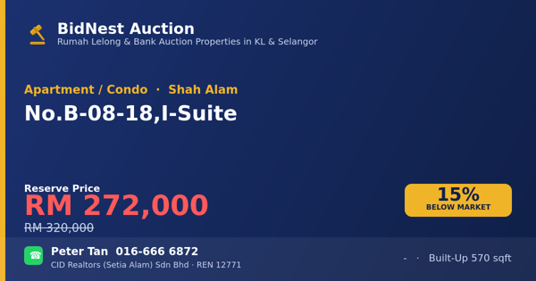 Apartment / Condo · No. B-08-18, I-Suite